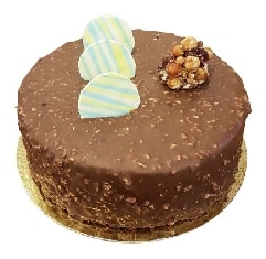 6-9 Kişilik Zengin Lezzet Yuvarlak Sade Pasta