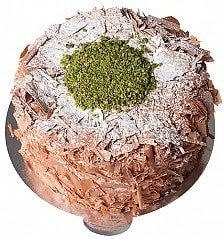 Premium Çikolatalı Fıstıklı 6-9 Kişilik Yaş Pasta